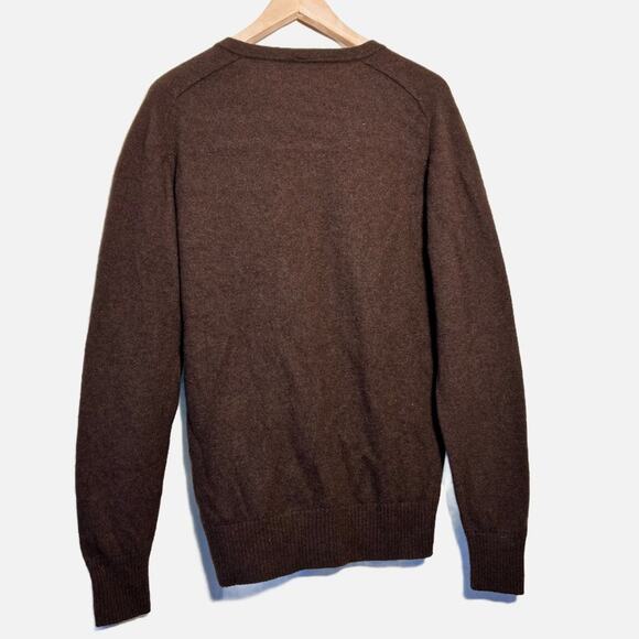 Muji Sweater Brown Wool Yak Blend Crewneck Pullover Knit Mens XL - Picture 2 of 7